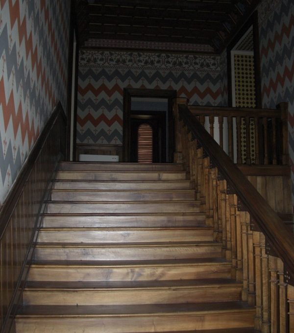 Ancient wooden stairs