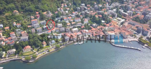 position of the villa for sale in como city center