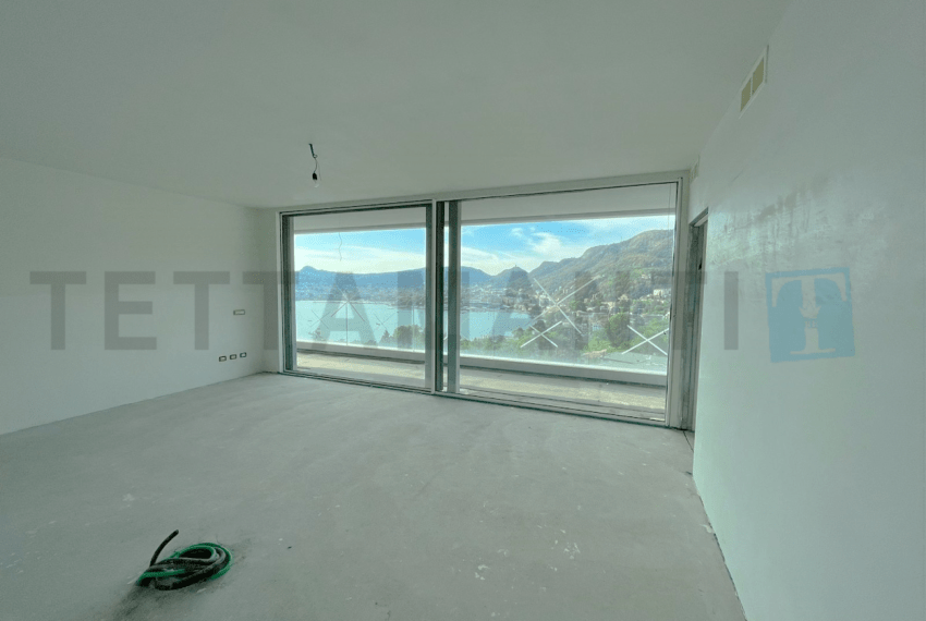 bedroom lake view villa como