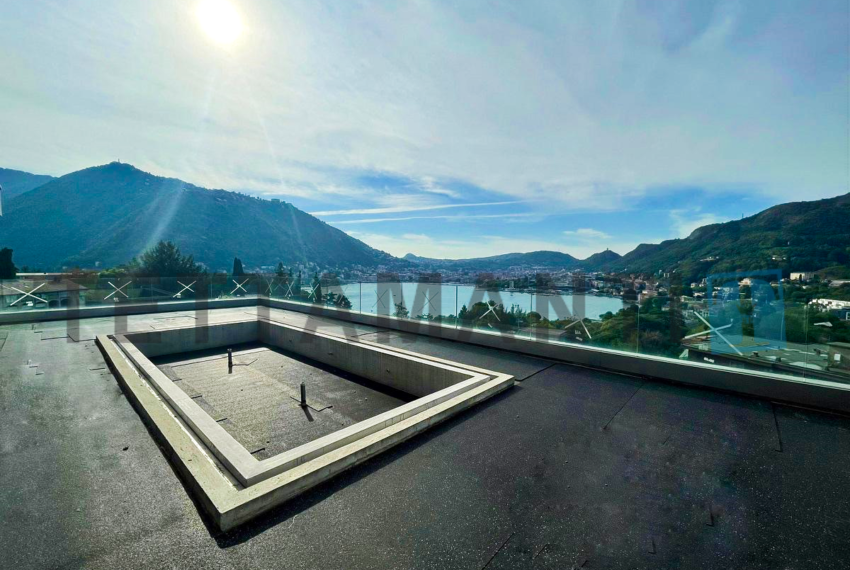 villa swimming pool lake como panorama