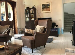 living room the castle in Torno for sale