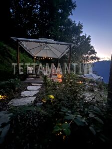 lake view from the garden Torno villa for sale