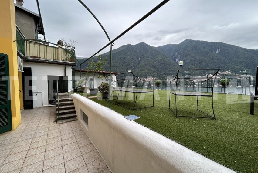 terrace with lake view