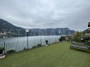 terrace with lake view