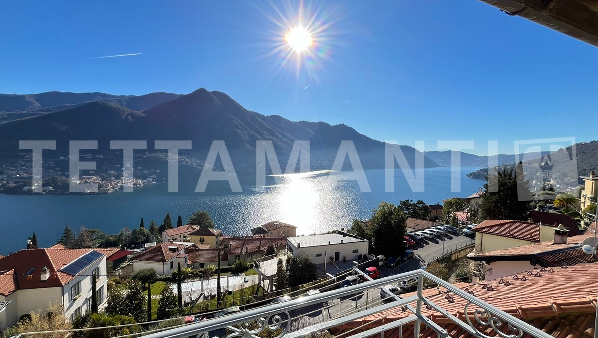 Moltrasio- apartment with terrace lake view for sale