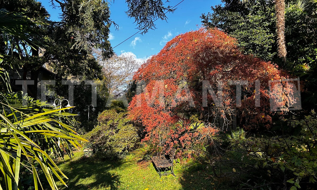 villa with wonderful garden lake como